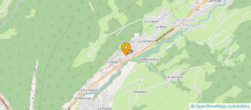 localisation de l'entreprise MONSIEUR JEAN-FRANCOIS MAY  THONES