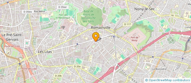 localisation de l'entreprise MONSIEUR JEAN FRANCOIS MAZE  ROMAINVILLE