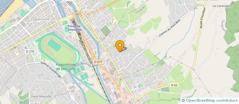 localisation de l'entreprise MONSIEUR JEAN-FRANCOIS MBONGUE MOUANGUE  TOUQUES