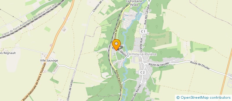 localisation de l'entreprise MONSIEUR JEAN-FRANCOIS MENEYROL  ORMOY-LA-RIVIERE