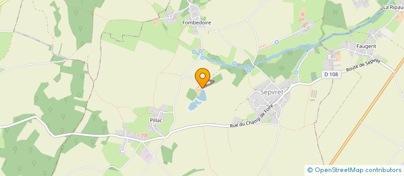 localisation de l'entreprise MONSIEUR JEAN-FRANCOIS MENUET  SEPVRET