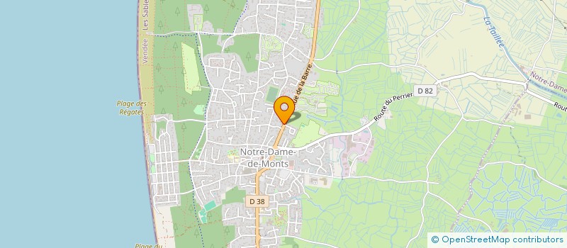 localisation de l'entreprise MONSIEUR JEAN-FRANCOIS MERCERON  NOTRE-DAME-DE-MONTS