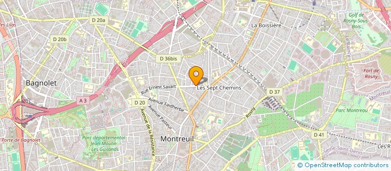 localisation de l'entreprise MONSIEUR JEAN-FRANCOIS MICHEL à MONTREUIL