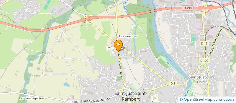 localisation de l'entreprise MONSIEUR JEAN-FRANCOIS MOLLE  SAINT-JUST-SAINT-RAMBERT