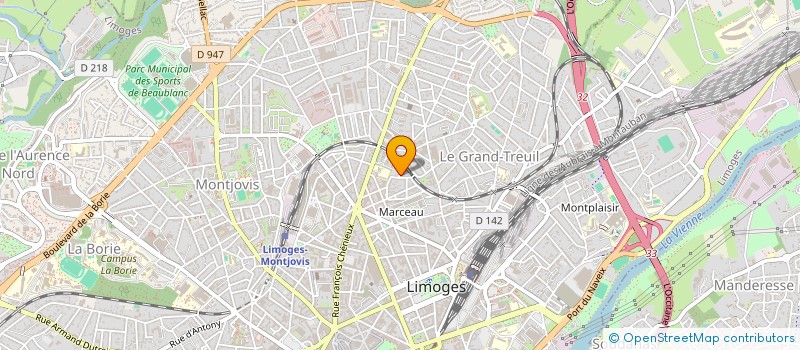 localisation de l'entreprise MONSIEUR JEAN FRANCOIS MONBUREAU à LIMOGES