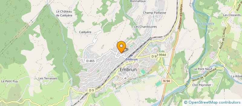 localisation de l'entreprise MONSIEUR JEAN-FRANCOIS MORAGUES  EMBRUN