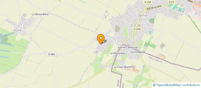 localisation de l'entreprise MONSIEUR JEAN FRANCOIS MOREAU  BENET