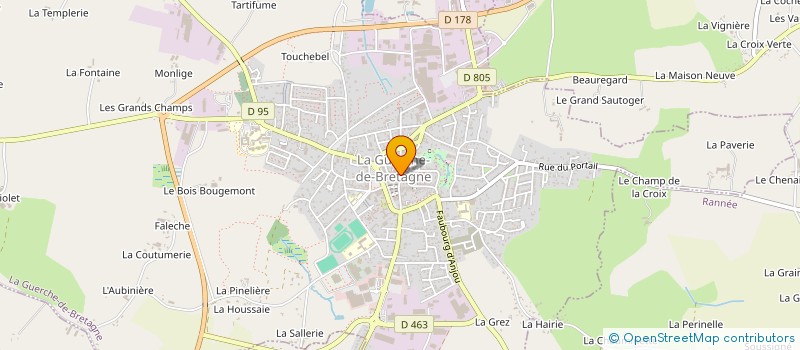 localisation de l'entreprise MONSIEUR JEAN-FRANCOIS MOREAU  LA GUERCHE-DE-BRETAGNE