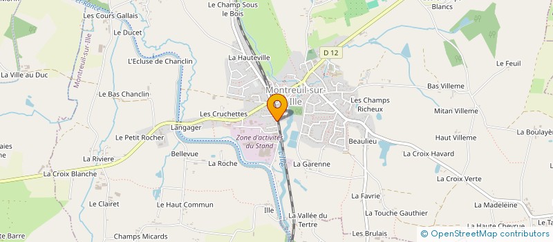 localisation de l'entreprise MONSIEUR JEAN-FRANCOIS MORIN  MONTREUIL-SUR-ILLE