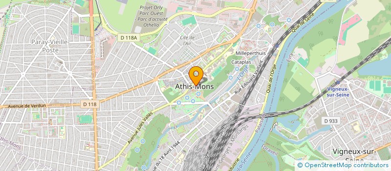 localisation de l'entreprise MONSIEUR JEAN FRANCOIS NGUYEN à ATHIS-MONS