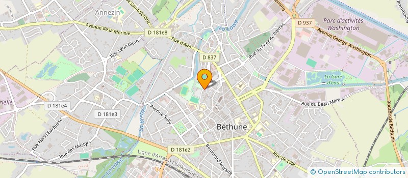localisation de l'entreprise MONSIEUR JEAN-FRANCOIS NIEMEZCKI  BETHUNE