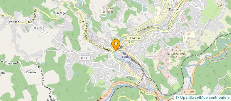 localisation de l'entreprise MONSIEUR JEAN-FRANCOIS NOILHITAS  TULLE