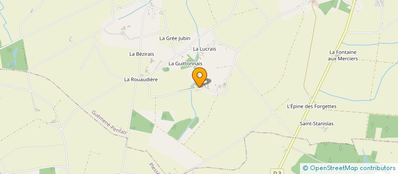 localisation de l'entreprise MONSIEUR JEAN-FRANCOIS PABOEUF  GUEMENE-PENFAO