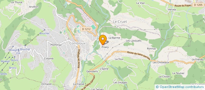 localisation de l'entreprise MONSIEUR JEAN-FRANCOIS PAGET  COMBLOUX