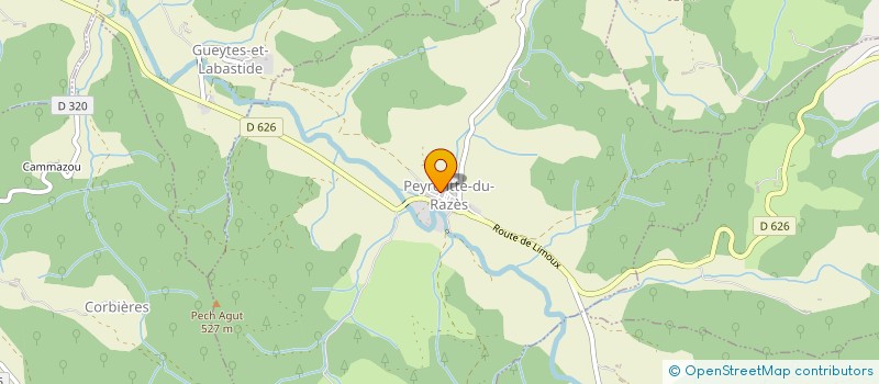 localisation de l'entreprise MONSIEUR JEAN FRANCOIS PEDESSEAU  PEYREFITTE-DU-RAZES