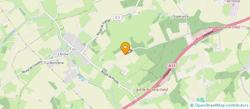 localisation de l'entreprise MONSIEUR JEAN FRANCOIS PERDEREAU  FAY