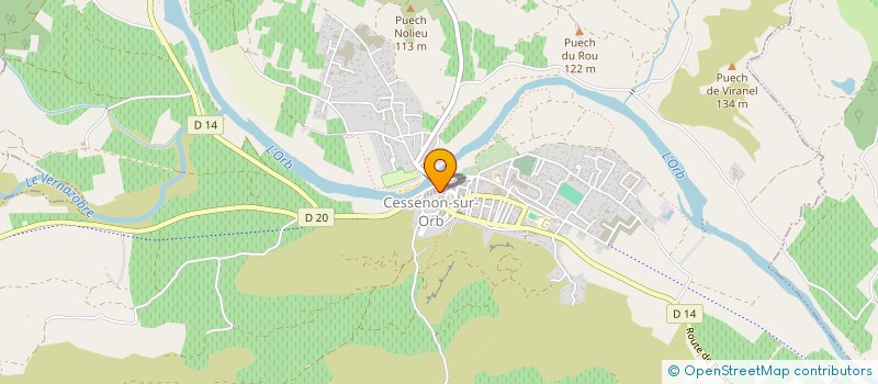 localisation de l'entreprise MONSIEUR JEAN FRANCOIS PERES  CESSENON-SUR-ORB