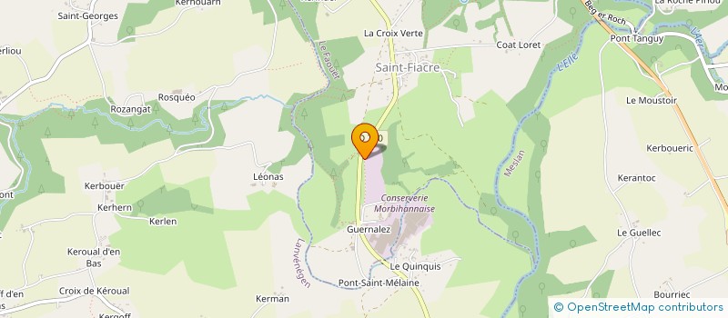 localisation de l'entreprise MONSIEUR JEAN-FRANCOIS PERON à LE FAOUET