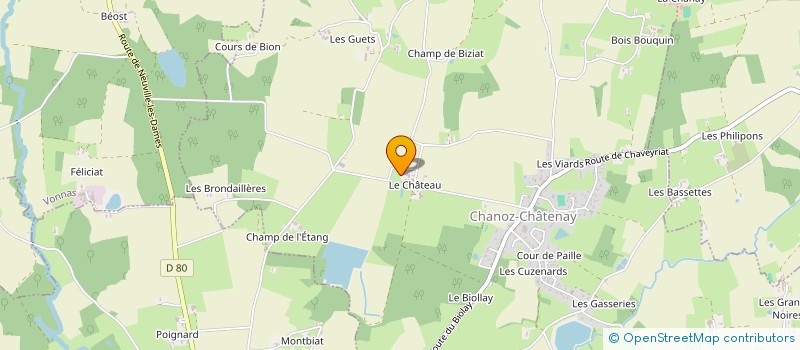 localisation de l'entreprise MONSIEUR JEAN-FRANCOIS PERRET à CHANOZ-CHATENAY