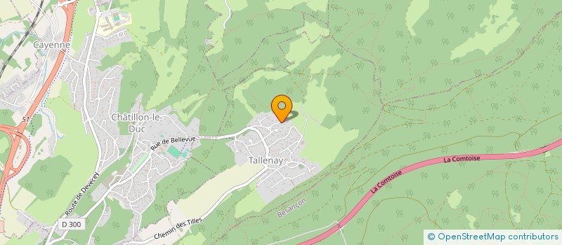 localisation de l'entreprise MONSIEUR JEAN-FRANCOIS PETITOT  TALLENAY