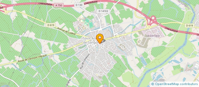 localisation de l'entreprise MONSIEUR JEAN FRANCOIS PIRAS  SAINT-ANDRE-DE-SANGONIS