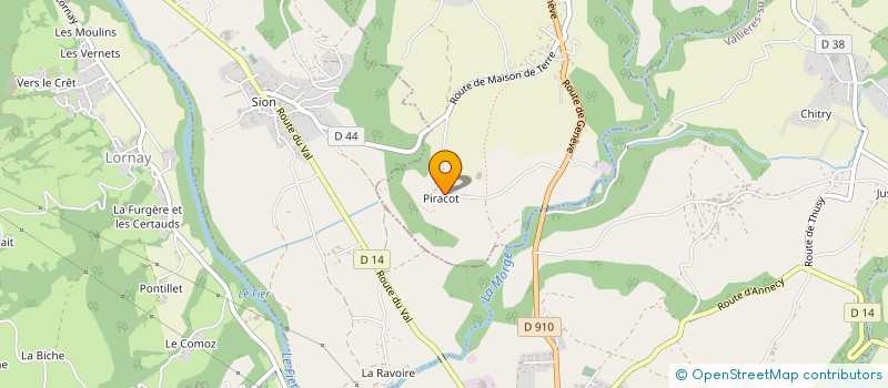 localisation de l'entreprise MONSIEUR JEAN-FRANCOIS PITOLLAT  VERSONNEX