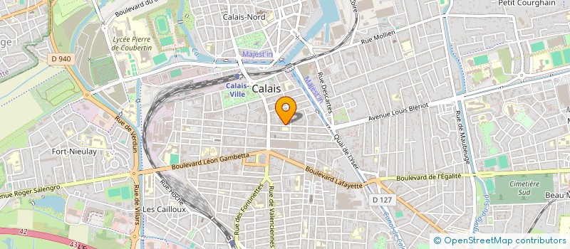 localisation de l'entreprise MONSIEUR JEAN-FRANCOIS POCHET  CALAIS