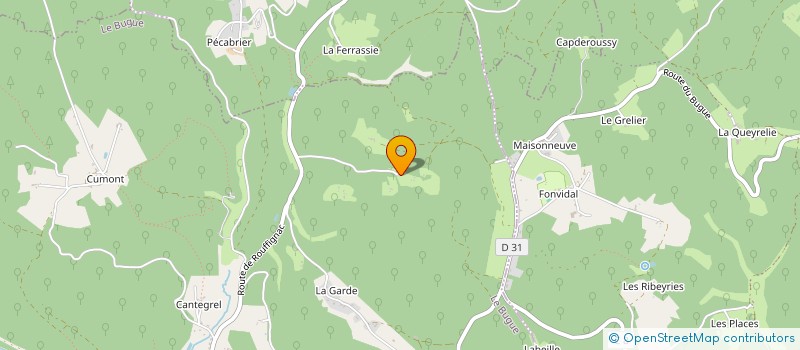 localisation de l'entreprise MONSIEUR JEAN-FRANCOIS POISON  SAINT-CHAMASSY