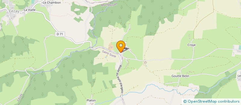 localisation de l'entreprise MONSIEUR JEAN-FRANCOIS PONTET  BUSSY-ALBIEUX