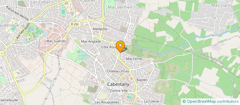 localisation de l'entreprise MONSIEUR JEAN-FRANCOIS POUJOL  CABESTANY