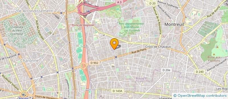 localisation de l'entreprise MONSIEUR JEAN-FRANCOIS POURQUIE à BAGNOLET