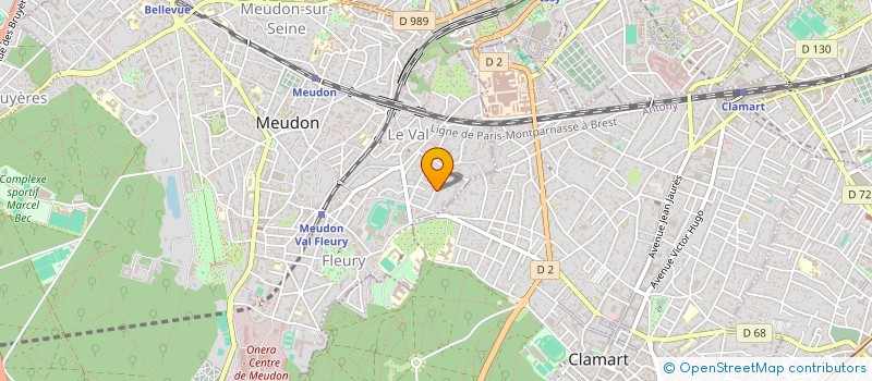 localisation de l'entreprise MONSIEUR JEAN-FRANCOIS POUSSE à MEUDON