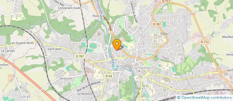 localisation de l'entreprise MONSIEUR JEAN-FRANCOIS QUEMENER  GUINGAMP