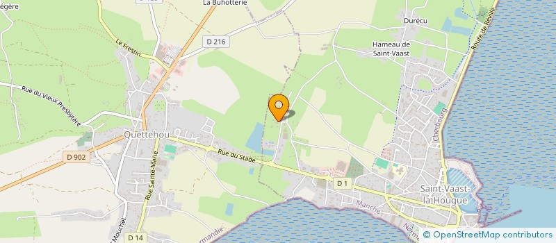 localisation de l'entreprise MONSIEUR JEAN-FRANCOIS QUESNEL  SAINT-VAAST-LA-HOUGUE