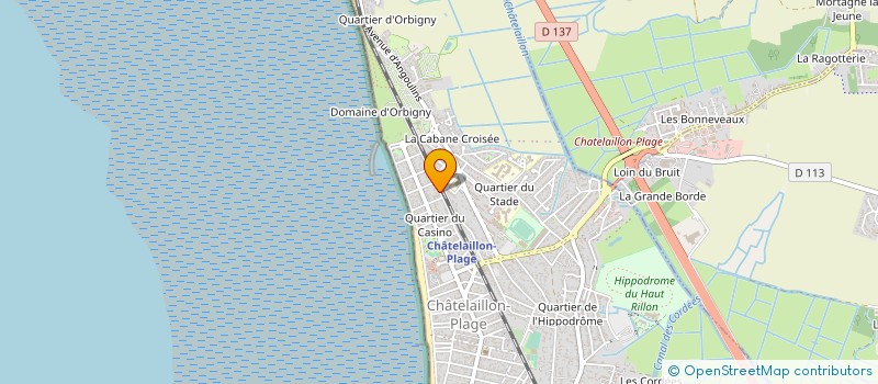 localisation de l'entreprise MONSIEUR JEAN-FRANCOIS QUETIER  DOMPIERRE-SUR-MER