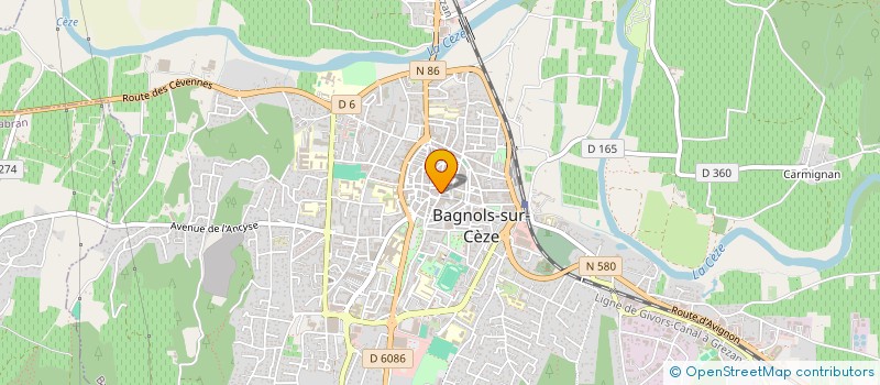 localisation de l'entreprise MONSIEUR JEAN-FRANCOIS QUEVAINE  BAGNOLS-SUR-CEZE