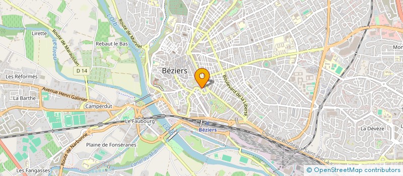 localisation de l'entreprise MONSIEUR JEAN-FRANCOIS RAUX  BEZIERS