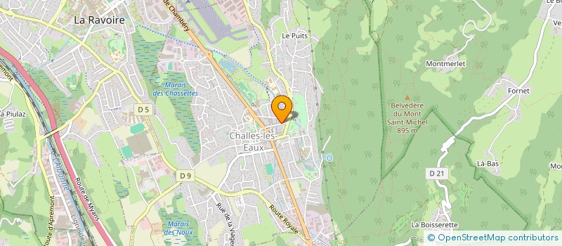 localisation de l'entreprise MONSIEUR JEAN-FRANCOIS RAVIER  CHALLES-LES-EAUX