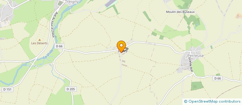 localisation de l'entreprise MONSIEUR JEAN-FRANCOIS ROBIN  TREIGNY-PERREUSE-SAINTE-COLOMBE