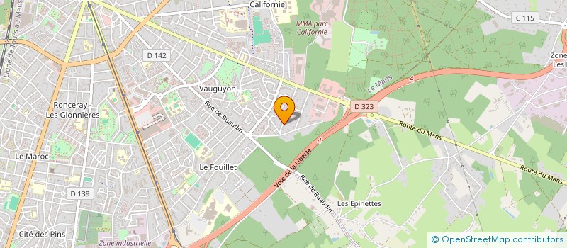 localisation de l'entreprise MONSIEUR JEAN-FRANCOIS ROBIN  LE MANS