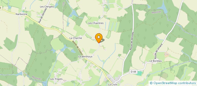 localisation de l'entreprise MONSIEUR JEAN-FRANCOIS ROBINET  MONTRET