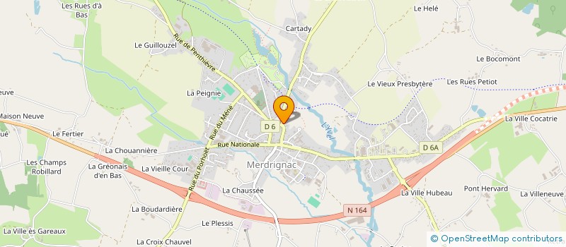 localisation de l'entreprise MONSIEUR JEAN-FRANCOIS ROCABOY  MERDRIGNAC