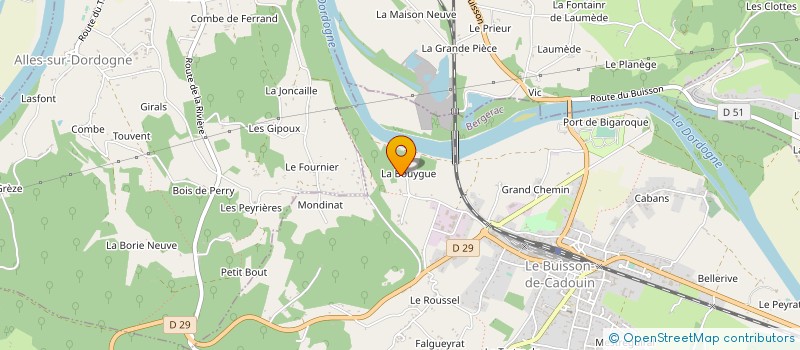 localisation de l'entreprise MONSIEUR JEAN-FRANCOIS ROCHE à LE BUISSON-DE-CADOUIN