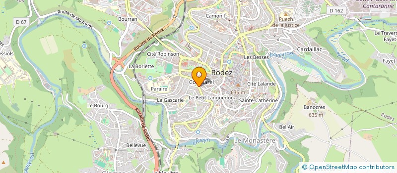 localisation de l'entreprise MONSIEUR JEAN-FRANCOIS ROSSIGNOL à RODEZ