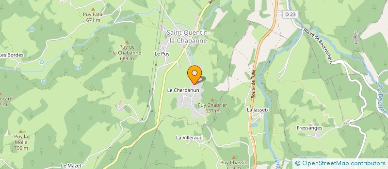 localisation de l'entreprise MONSIEUR JEAN FRANCOIS ROUBY  SAINT-QUENTIN-LA-CHABANNE