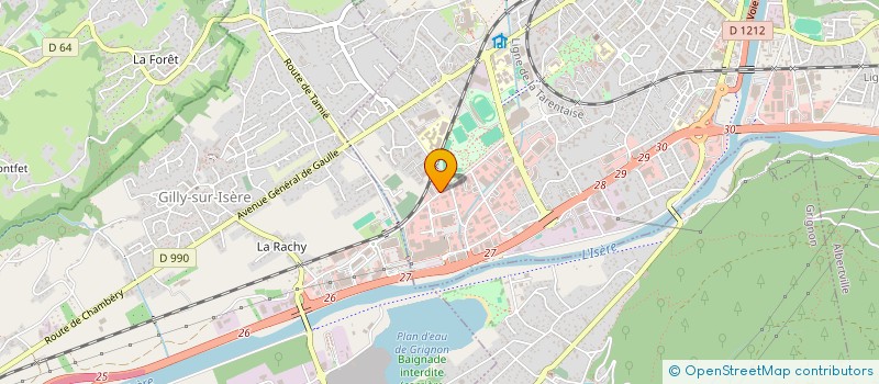 localisation de l'entreprise MONSIEUR JEAN-FRANCOIS ROUCEAU  ALBERTVILLE