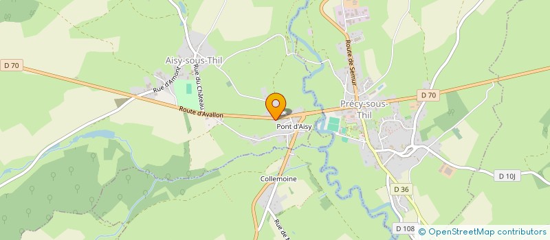 localisation de l'entreprise MONSIEUR JEAN-FRANCOIS ROUSSET  AISY-SOUS-THIL