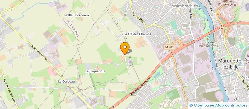 localisation de l'entreprise MONSIEUR JEAN-FRANCOIS ROUZE  WAMBRECHIES