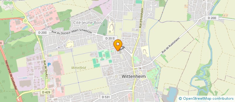 localisation de l'entreprise MONSIEUR JEAN FRANCOIS SACKPRASITH à WITTENHEIM