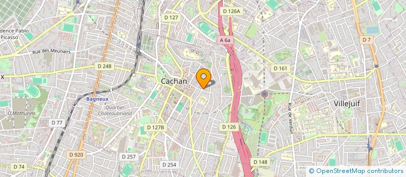 localisation de l'entreprise MONSIEUR JEAN-FRANCOIS SADIER  CACHAN